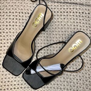 EGO Lace Up Square Toe Block Heel - Brand New / Never Worn.